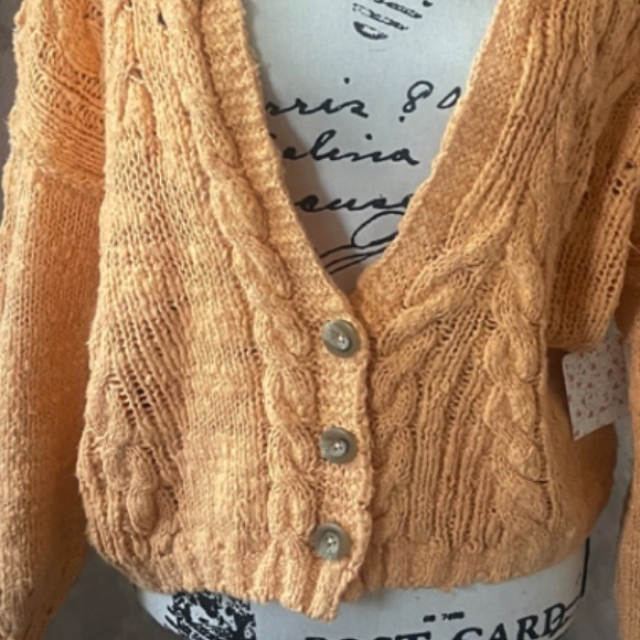 FREE PEOPLE SANDSTORM CARDIGAN SMALL MEDIUM - Picture 4 of 6